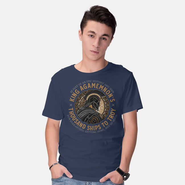 Thousand Ships To Troy-Mens-Basic-Tee-glitchygorilla