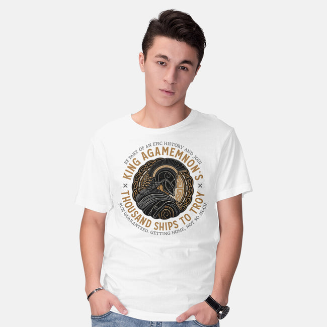 Thousand Ships To Troy-Mens-Basic-Tee-glitchygorilla