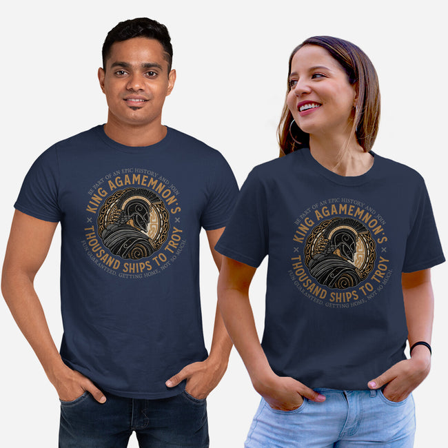 Thousand Ships To Troy-Unisex-Basic-Tee-glitchygorilla