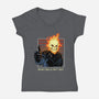 It's Okay Not To Be Okay-Womens-V-Neck-Tee-dandingeroz