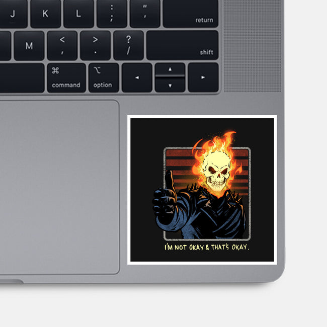 It's Okay Not To Be Okay-None-Glossy-Sticker-dandingeroz