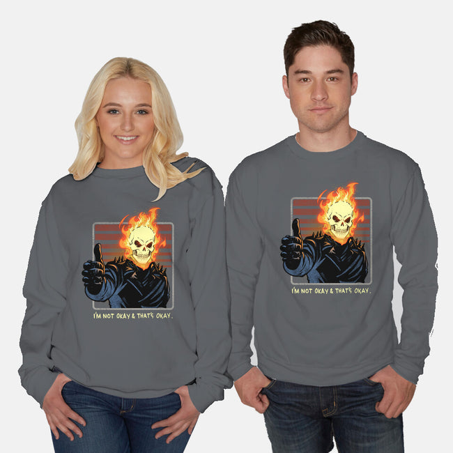 It's Okay Not To Be Okay-Unisex-Crew Neck-Sweatshirt-dandingeroz