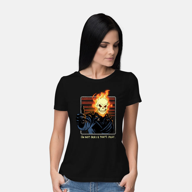 It's Okay Not To Be Okay-Womens-Basic-Tee-dandingeroz