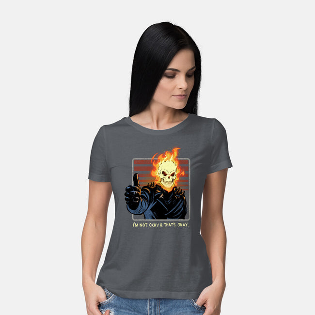 It's Okay Not To Be Okay-Womens-Basic-Tee-dandingeroz