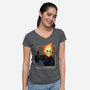 It's Okay Not To Be Okay-Womens-V-Neck-Tee-dandingeroz