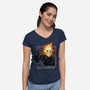 It's Okay Not To Be Okay-Womens-V-Neck-Tee-dandingeroz