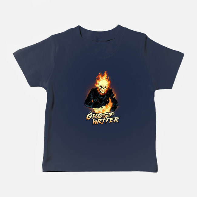 The Ghost Writer-Baby-Basic-Tee-dandingeroz
