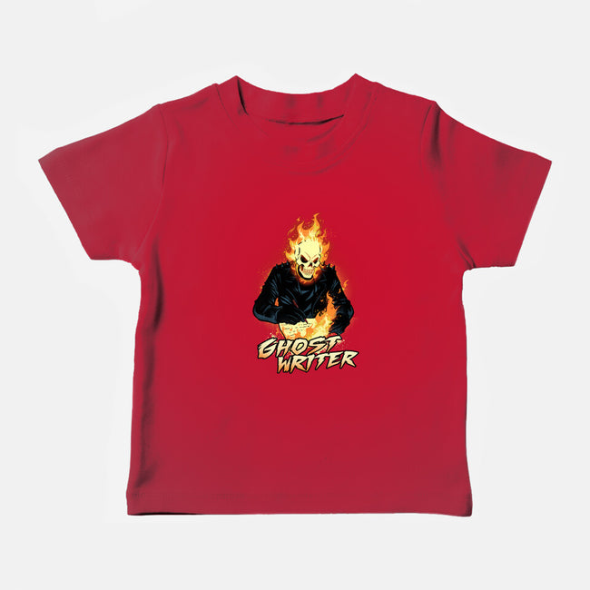 The Ghost Writer-Baby-Basic-Tee-dandingeroz