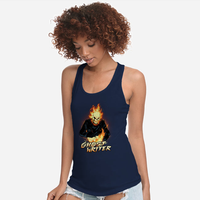 The Ghost Writer-Womens-Racerback-Tank-dandingeroz