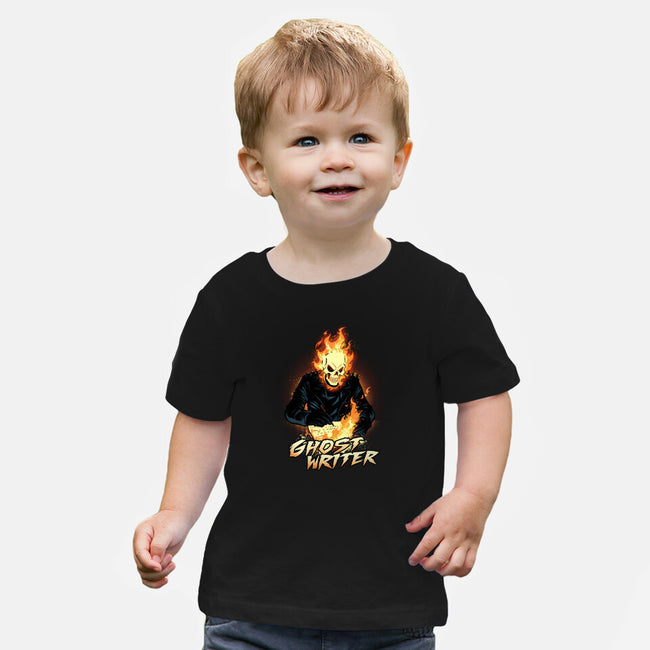 The Ghost Writer-Baby-Basic-Tee-dandingeroz