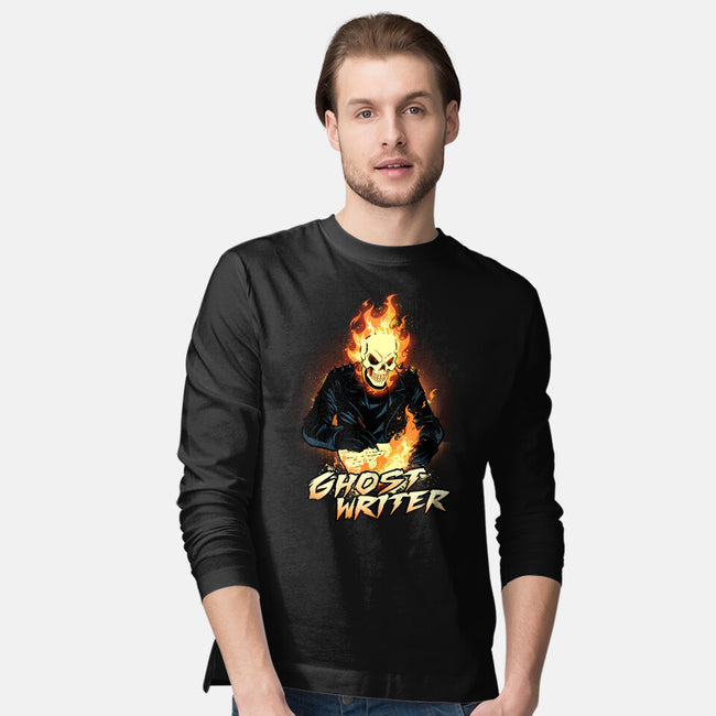 The Ghost Writer-Mens-Long Sleeved-Tee-dandingeroz