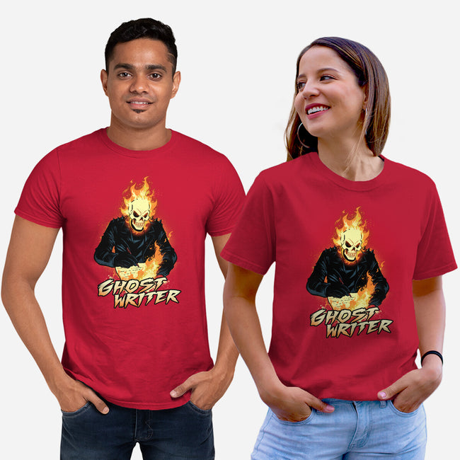 The Ghost Writer-Unisex-Basic-Tee-dandingeroz