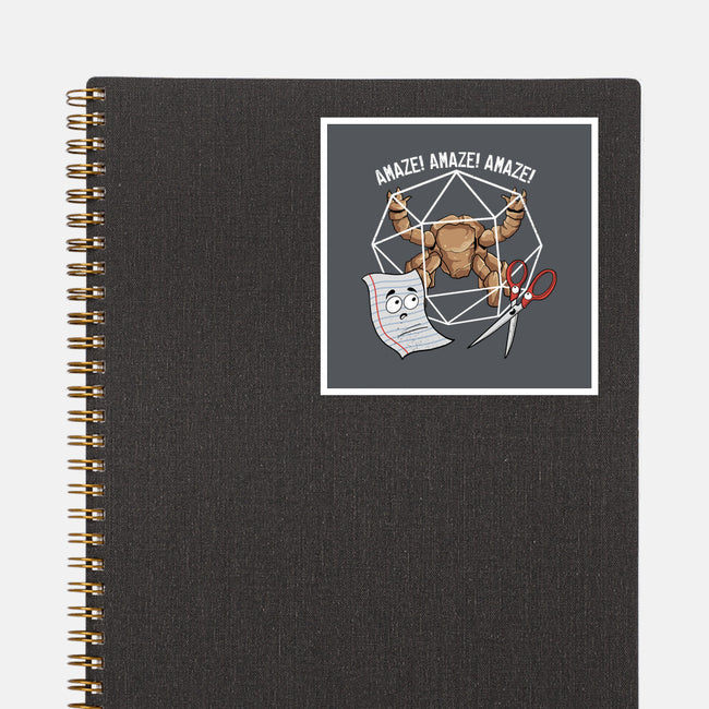 Rocky Paper Scissors-None-Glossy-Sticker-dandingeroz