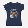 Rocky Paper Scissors-Womens-V-Neck-Tee-dandingeroz