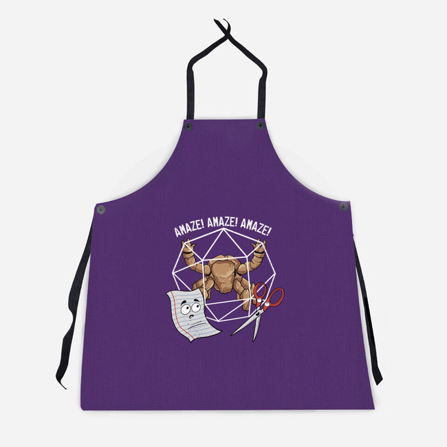 Rocky Paper Scissors-Unisex-Kitchen-Apron-dandingeroz