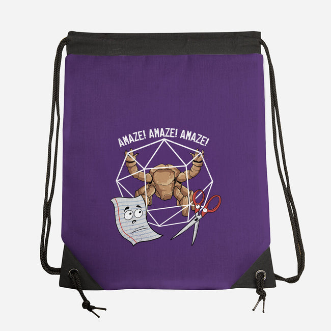 Rocky Paper Scissors-None-Drawstring-Bag-dandingeroz