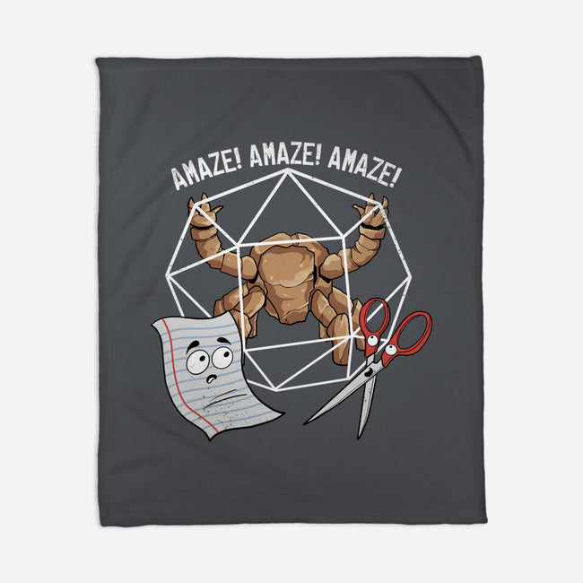 Rocky Paper Scissors-None-Fleece-Blanket-dandingeroz