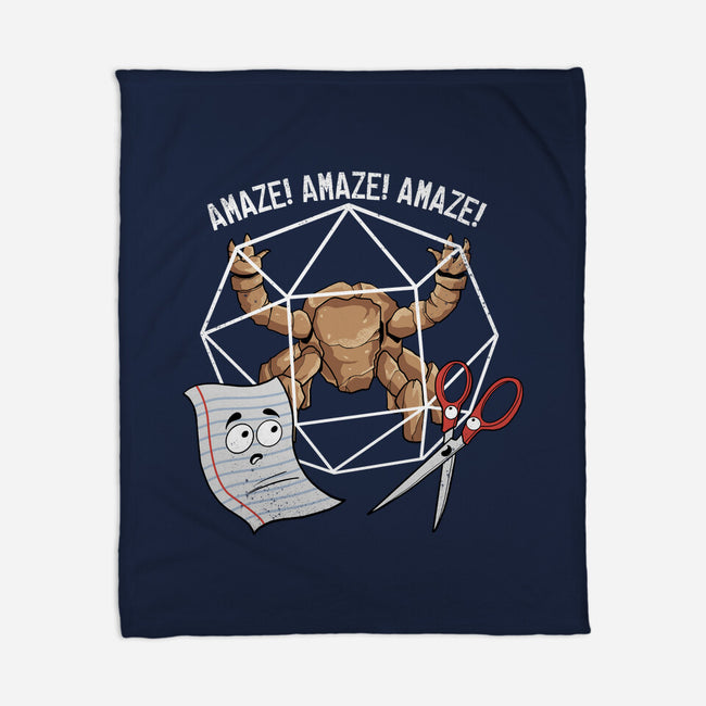 Rocky Paper Scissors-None-Fleece-Blanket-dandingeroz