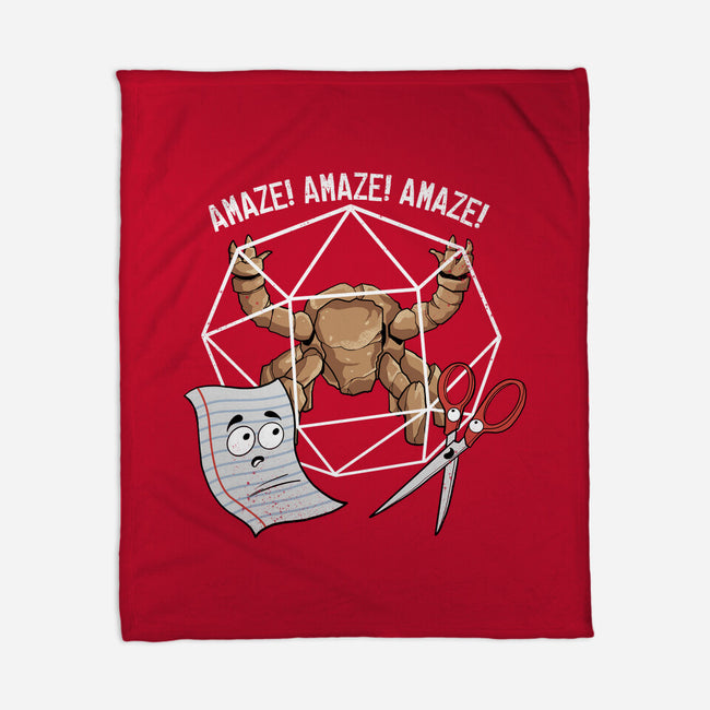 Rocky Paper Scissors-None-Fleece-Blanket-dandingeroz