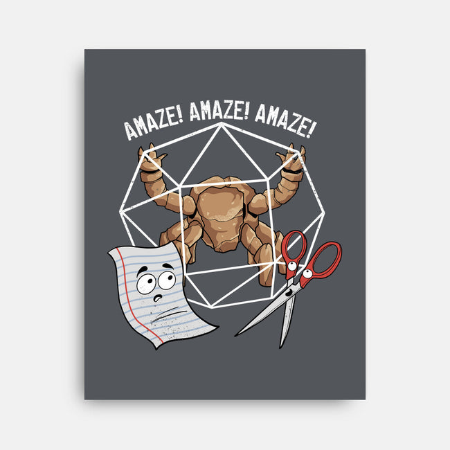 Rocky Paper Scissors-None-Stretched-Canvas-dandingeroz