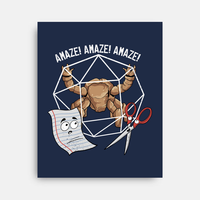 Rocky Paper Scissors-None-Stretched-Canvas-dandingeroz