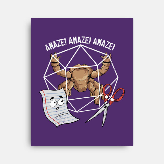 Rocky Paper Scissors-None-Stretched-Canvas-dandingeroz