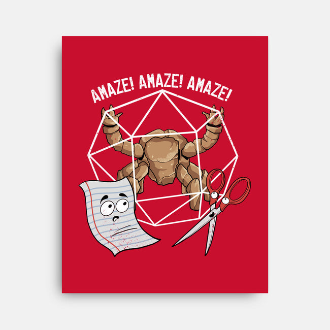 Rocky Paper Scissors-None-Stretched-Canvas-dandingeroz