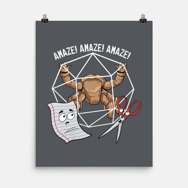 Rocky Paper Scissors-None-Matte-Poster-dandingeroz
