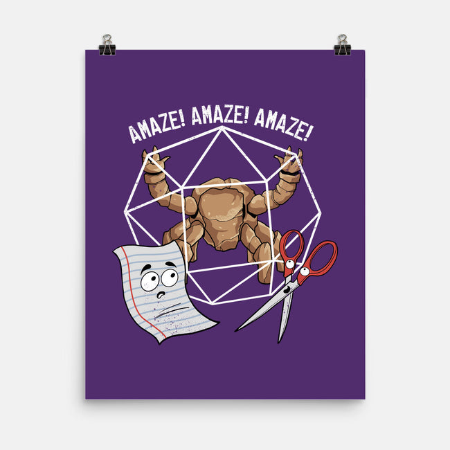 Rocky Paper Scissors-None-Matte-Poster-dandingeroz