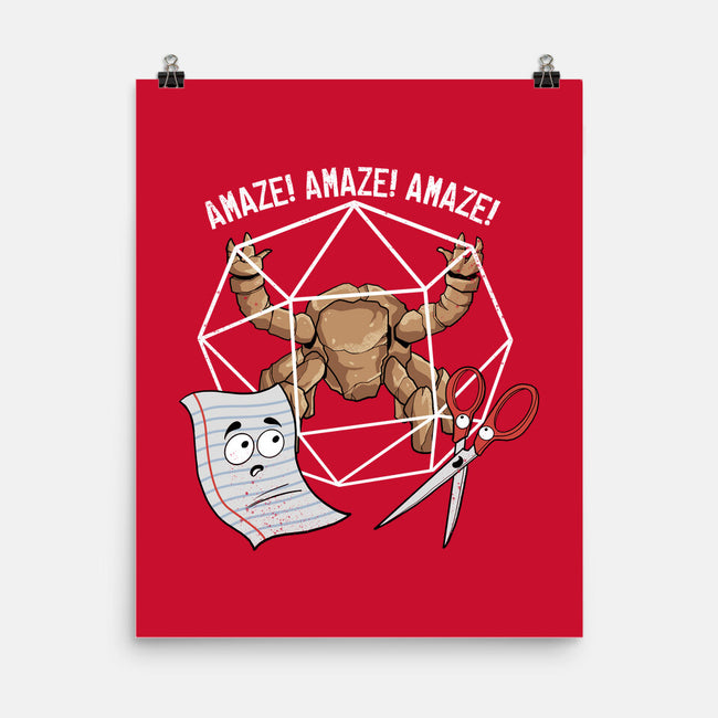 Rocky Paper Scissors-None-Matte-Poster-dandingeroz
