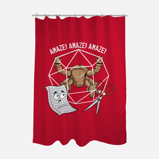 Rocky Paper Scissors-None-Polyester-Shower Curtain-dandingeroz