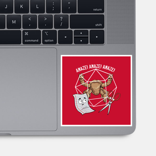 Rocky Paper Scissors-None-Glossy-Sticker-dandingeroz