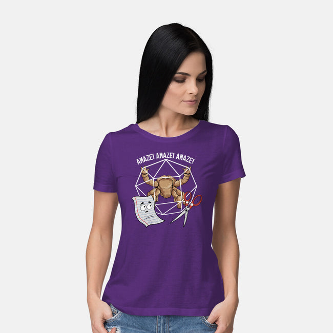 Rocky Paper Scissors-Womens-Basic-Tee-dandingeroz