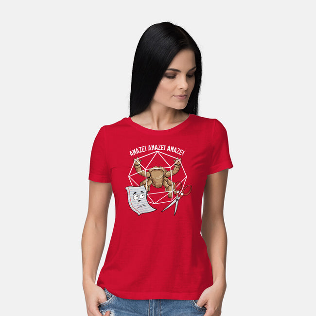 Rocky Paper Scissors-Womens-Basic-Tee-dandingeroz