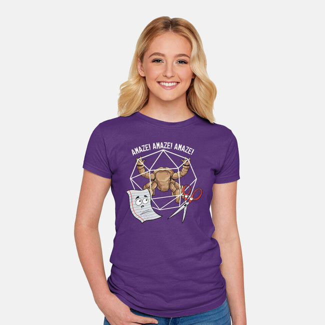 Rocky Paper Scissors-Womens-Fitted-Tee-dandingeroz