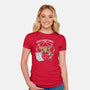 Rocky Paper Scissors-Womens-Fitted-Tee-dandingeroz