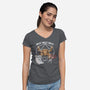 Rocky Paper Scissors-Womens-V-Neck-Tee-dandingeroz