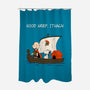 Good Grief Ithaca-None-Polyester-Shower Curtain-Mattania