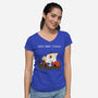 Good Grief Ithaca-Womens-V-Neck-Tee-Mattania