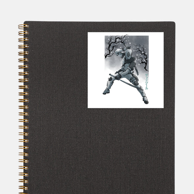 Grey Vigilante Sumi-E-None-Glossy-Sticker-Astrobot Invention