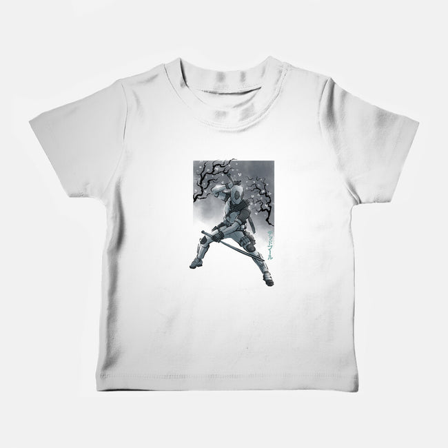 Grey Vigilante Sumi-E-Baby-Basic-Tee-Astrobot Invention