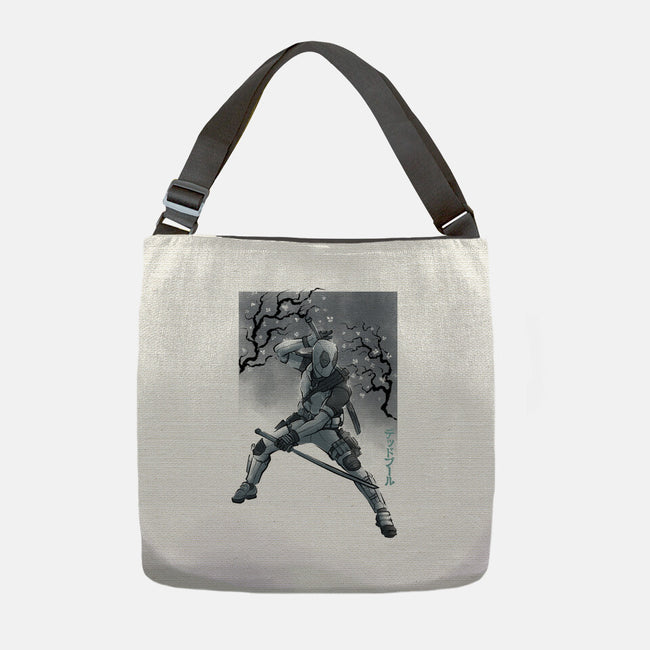 Grey Vigilante Sumi-E-None-Adjustable Tote-Bag-Astrobot Invention