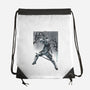 Grey Vigilante Sumi-E-None-Drawstring-Bag-Astrobot Invention