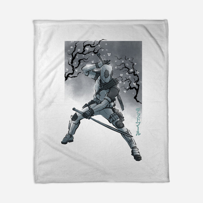 Grey Vigilante Sumi-E-None-Fleece-Blanket-Astrobot Invention