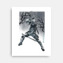 Grey Vigilante Sumi-E-None-Stretched-Canvas-Astrobot Invention
