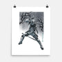 Grey Vigilante Sumi-E-None-Matte-Poster-Astrobot Invention
