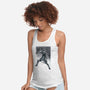 Grey Vigilante Sumi-E-Womens-Racerback-Tank-Astrobot Invention
