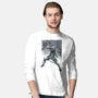 Grey Vigilante Sumi-E-Mens-Long Sleeved-Tee-Astrobot Invention