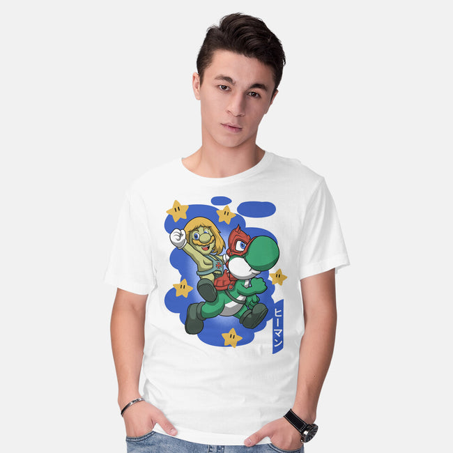 Mushroom Master-Mens-Basic-Tee-Astrobot Invention