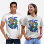 Mushroom Master-Unisex-Basic-Tee-Astrobot Invention